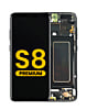 Grab wholesale deals on the OLED assembly with frame for Galaxy S8 G950 in Midnight Black, premium.