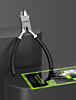 LuoWei LW-102 Industrial Grade Chrome Vanadium Steel Slanting Nose Cutting Pliers (Only Ground Shipping)
