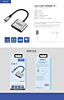 Onten 2in1 USB L to AUX + Charging Converter (with Chip) (Only Ground Shipping)
