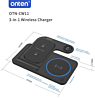 Onten 3in1 Foldable Wireless Charging Station (15W) (Only Ground Shipping)