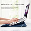 EVO Laptop & iPad 15" Leather Sleeve Pouch Bag - DARK BLUE (Only Ground Shipping)