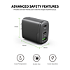 Esoulk EA18 Dual USB-C + USB-A Fast Wall Charger (BLACK) (40W) (Only Ground Shipping)
