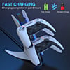 Dobe Dual Honeycomb RGB Charger for PlayStation 5 Controllers (Only Ground Shipping)