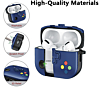 AirPods 4 Game Console Design TPU Case - NAVY  (Only Ground Shipping)
