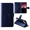 Leather Wallet Case with Card Slot - BLUE for iPhone 14 / 13 (Only Ground Shipping)