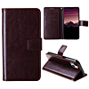 Leather Wallet Case with Card Slot - BROWN for iPhone 14 / 13 (Only Ground Shipping)