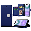 Elegant Leather Wallet Case - BLUE for iPhone 14 Pro Max (Only Ground Shipping)