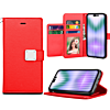 Elegant Leather Wallet Case - RED for iPhone 14 Pro Max (Only Ground Shipping)