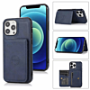 Leather Pocket Wallet Case - BLUE for iPhone 14 Pro Max (Only Ground Shipping)