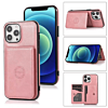 Leather Pocket Wallet Case - PINK for iPhone 14 Pro Max (Only Ground Shipping)