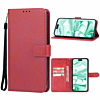 Leather Wallet Case with Card Slot - RED for iPhone 16 (Only Ground Shipping)