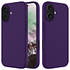 iPhone 16 Plus Soft Solid Silicone Case (Full Buttom Cover) - PURPLE (Only Ground Shipping)