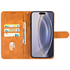 Leather Wallet Case with Card Slot - BROWN for iPhone 16 Pro (Only Ground Shipping)