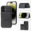 Leather Pocket Wallet Case - BLACK for iPhone 17 (Only Ground Shipping)