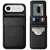 Leather Wallet Case with Kickstand - BLACK for iPhone Air (Only Ground Shipping)