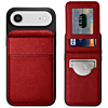 Leather Wallet Case with Kickstand - RED for iPhone Air (Only Ground Shipping)