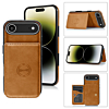 Leather Pocket Wallet Case - ORANGE for iPhone Air (Only Ground Shipping)