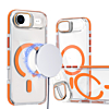 Thin Magnetic Clear Case with Camera Stand Kickstand - ORANGE for iPhone Air (Only Ground Shipping)