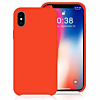 Soft Solid Silicone Case (Full Bottom Open) - SCARLET RED for iPhone XR (Only Ground Shipping)