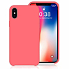 Soft Solid Silicone Case (Full Bottom Open) - BRICK PINK for iPhone XR (Only Ground Shipping)