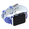 iWatch (38/40/41mm) Pattern Printed Silicone Watch Band - 4 (Only Ground Shipping)