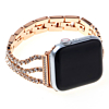 iWatch (42/44/45/49mm) Stainless Steel Band with Stones - ROSE GOLD (Only Ground Shipping)
