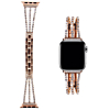 iWatch (38/40/41mm) Stainless Steel Band with Stones - ROSE GOLD (Only Ground Shipping)