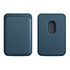 Leather Magnetic Card Wallet Holder - DARK BLUE (Only Ground Shipping)