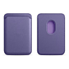 Leather Magnetic Card Wallet Holder - LILAC (Only Ground Shipping)