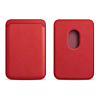 Leather Magnetic Card Wallet Holder - RED (Only Ground Shipping)