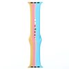 iWatch 44mm Rainbow Silicone Soft Band & Bumper Case with Tempered Glass - 1 (Only Ground Shipping)