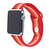 iWatch 42mm Rainbow Silicone Soft Band & Bumper Case with Tempered Glass - 7 (Only Ground Shipping)