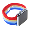 iWatch 44mm Rainbow Silicone Soft Band & Bumper Case with Tempered Glass - 8 (Only Ground Shipping)