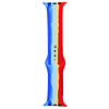 iWatch 42mm Rainbow Silicone Soft Band & Bumper Case with Tempered Glass - 8 (Only Ground Shipping)