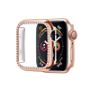 iWatch 38mm Stone PC Bumper Case with Tempered Glass - ROSE GOLD (Only Ground Shipping)
