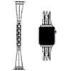 iWatch (38/40/41mm) Stainless Steel Band with Stones - SILVER (Only Ground Shipping)