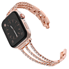 iWatch (38/40/41mm) Stainless Steel Band with Stones - ROSE GOLD (Only Ground Shipping)