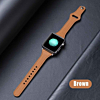 iWatch (38/40/41mm) Thin Genuine Leather Band - BROWN (Only Ground Shipping)