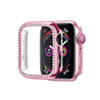 Stone PC Bumper Case with Tempered Glass (PINK) for iWatch 42mm (2024) (Only Ground Shipping)