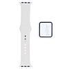 iWatch 44mm Silicone Soft Band & Bumper Case with Tempered Glass - 11 (Only Ground Shipping)