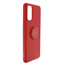 Galaxy S20 Soft Solid Case with Ring - RED (Only Ground Shipping)