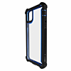 3in1 Hybrid Clear Soft TPU Hard PC Back Cover Case - BLACK & BLUE for iPhone 12 / 12 Pro (Only Ground Shipping)