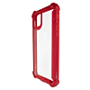3in1 Hybrid Clear Soft TPU Hard PC Back Cover Case - RED for iPhone 12 / 12 Pro (Only Ground Shipping)