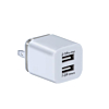 Dual USB-A Wall Adapter Power Adapter (5W) (Only Ground Shipping)