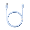 BASEUS Silky Series Fast Charging Cable USB A-L (GALAXY BLUE) (12W) (3ft) (Only Ground Shipping)