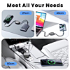 Toocki USB C-C Retractable Super Fast Charging Data Cable (3ft) (100W) (BLACK) (Only Ground Shipping)