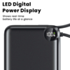 Toocki Power Bank with Built-In Cable and LCD Indicator (20000 mAh / 22.5W) (Only Ground Shipping)
