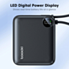 Toocki Power Bank with Built-In Cable and LCD Indicator (10000 mAh / 22.5W) (Only Ground Shipping)