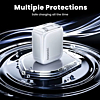 Toocki PD Built-In USB C Cable Wall Charger (WHITE) (30W) (Only Ground Shipping)