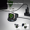 Esoulk Smart Watch Magnetic Wireless Charging Stand (BLACK) (3W) (Only Ground Shipping)